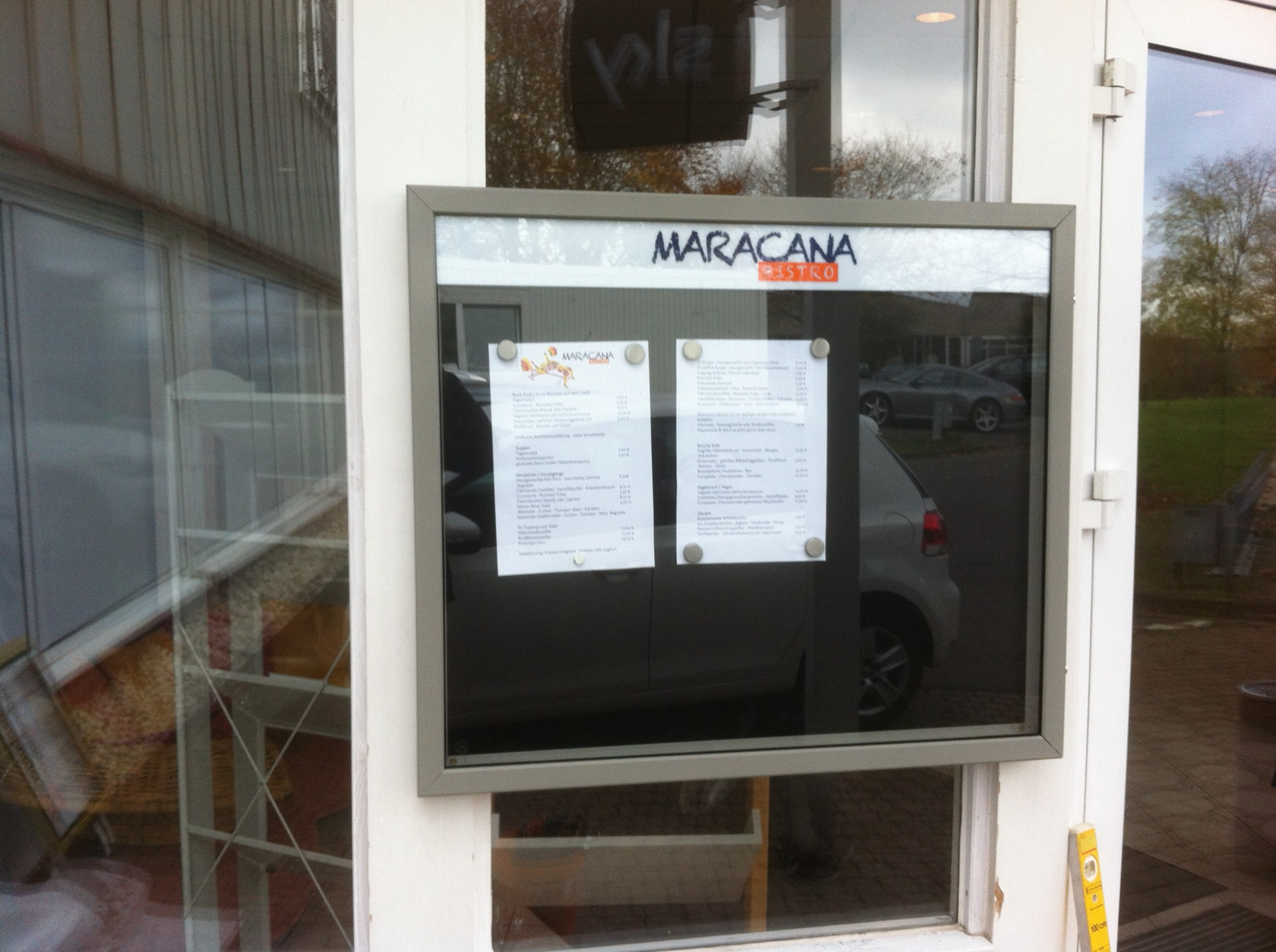 Informationsschaukasten – Maracana Bistro
